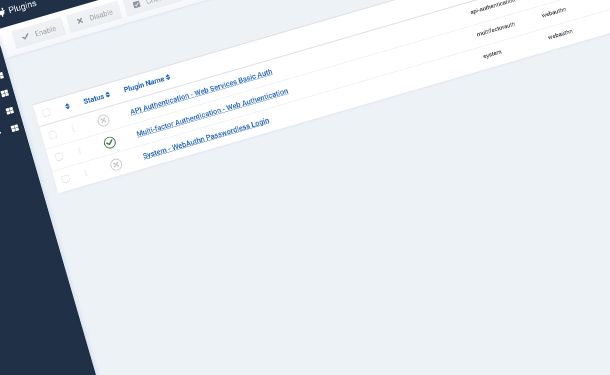 Enabling and Disabling Web Authentication in Joomla 4