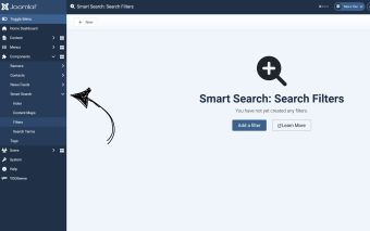 Restore Missing Smart Search Submenu